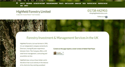 Desktop Screenshot of highfieldforestry.com